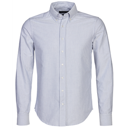 Berkeley | Porto Oxford Tailored | Herreskjorte Hvid/Blå